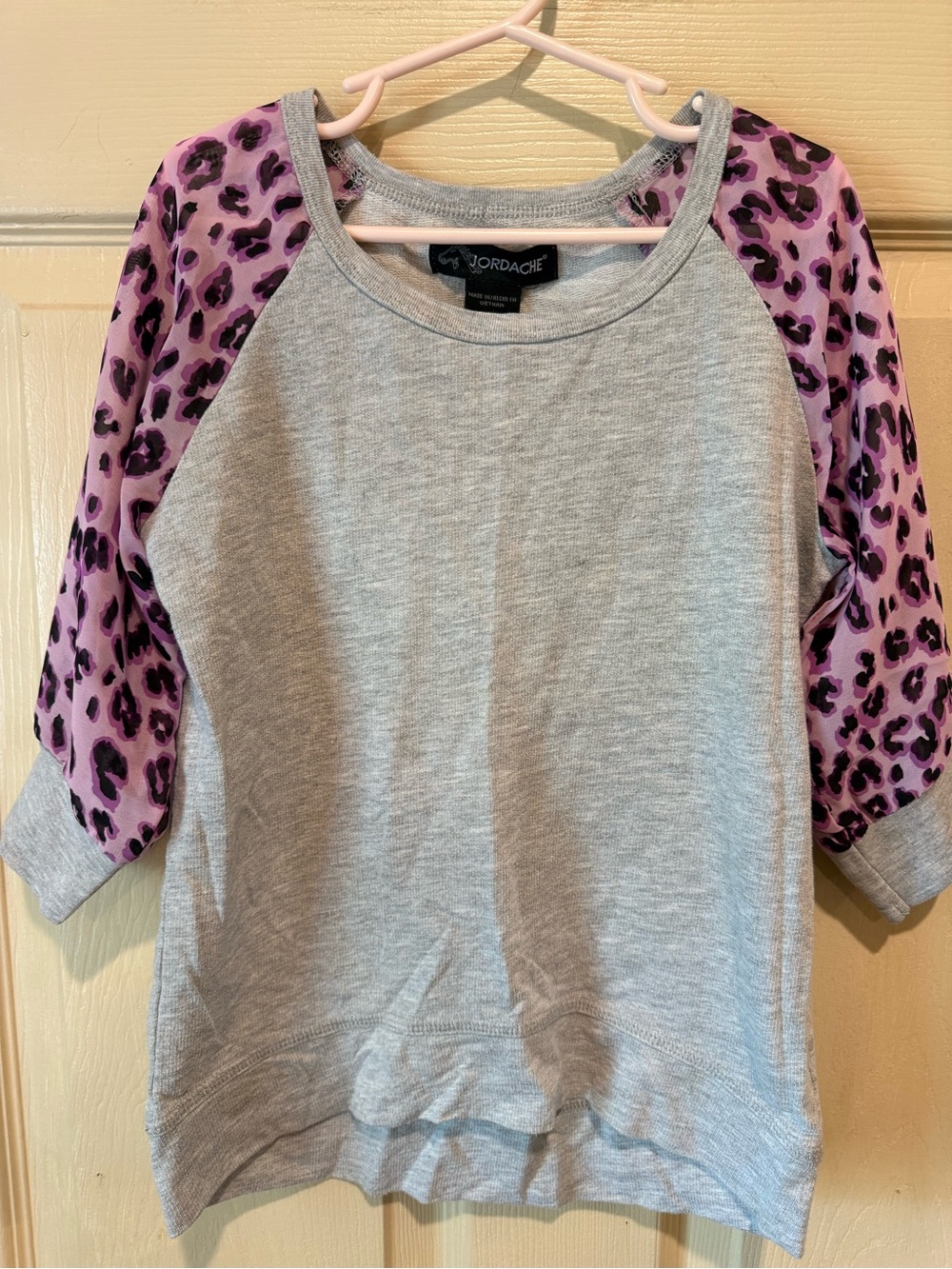 Girls Heather Gray Crewneck Tee